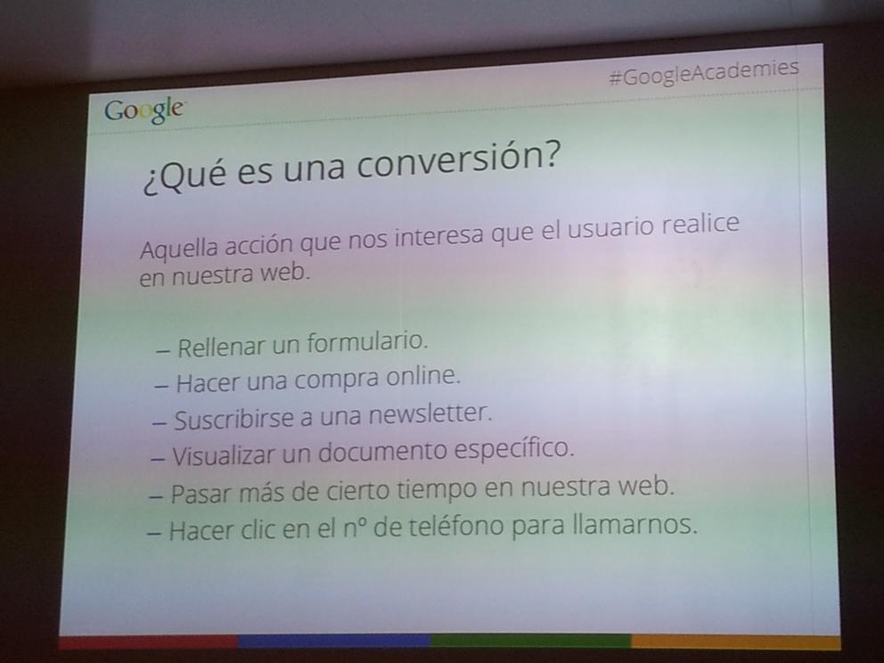 Google. ¿Qué es una conversión?